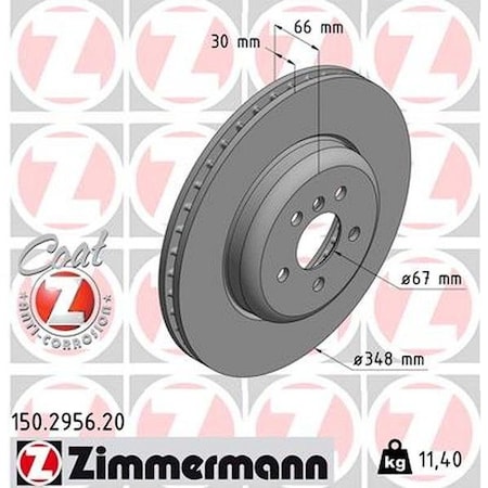 Zimmermann BRAKE DISC - STANDARD/COATED 150.2956.20